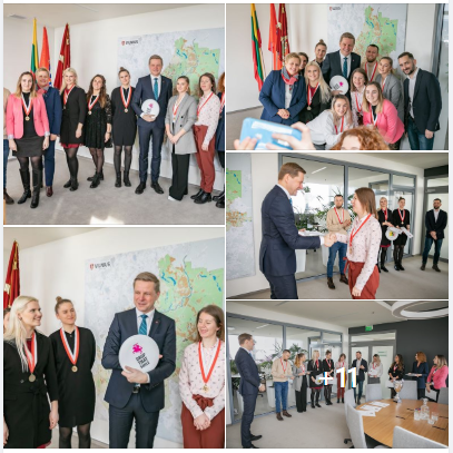 Vilniaus miesto savivaldybė pasveikino Europos čempiones